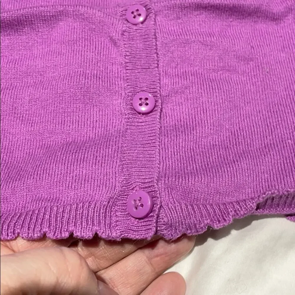 Gymboree 12-18m lavender cardigan worn once